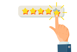 One person awards all five stars in a survey